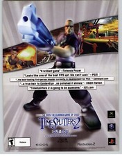 Vintage Video Game Ad Time Splitters 2 2002 PS2 Magazine Print Advertisement picture