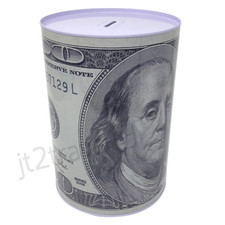 Large Tin Money Piggy Savings Bank 8.5