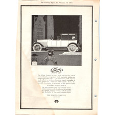 1917 White Town Car Sixteen-Valve Four Antique Auto Vintage Print Ad Cleveland picture