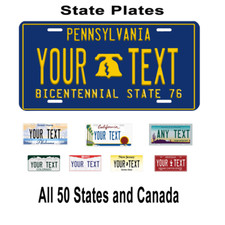 Any State License Plate Personalized With Your Text Car Novelty Plate Custom picture