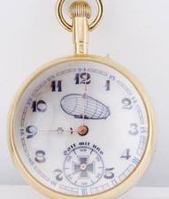 Extraordinary Antique WWI Era Military Presentation Crystal Ball Desk Watch 1916 picture