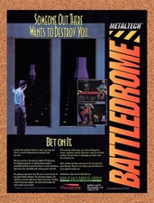 1994 Metaltech Battledrome PC Original Advertisement / Retro Promo v1 picture