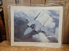 F-15 Eagle Mcdonnell Douglas Print Vintage Power Graphics NOS 20”x16” Rare HTF picture