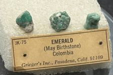COLOMBIAN EMERALD  OLD STOCK  SPECIMENS picture