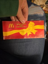 McDonald’s “unused” 2004 Gift Certificates  picture