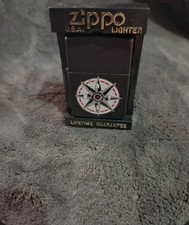 New 1998 Zippo Refillable Torch Lighter Marlboro Compass Rose Black Matte picture