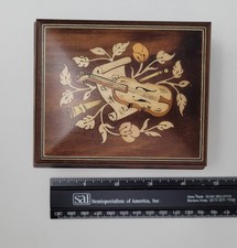 Vintage Italian Romance Jewelry Box with Swiss Movement Music Box, Lara's Theme picture