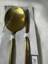Sealed - Vintage Korean Solid Brass Sujeo Set - Kaesong Korea Tour Souvenir picture