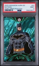 2025 KAKAWOW AURA DC BATMAN AURA GREEN PEACOCK /25 #1 PSA 9 picture