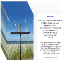 John 3:16 Gospel Tracts – 50 Cards (2 Packs of 25) – Evangelism –  picture
