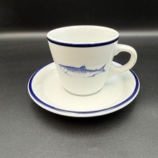(1) Fish Cup And (1) Saucer by Ten Strawberry Street Poland picture