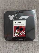 Japanese Formula 1 Grand Prix 2026 Suzuka x Disney Mickey Mouse Pin Badge F1 picture