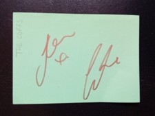THE CORRS SHARON and CAROLINE CORR signed Page With clear  ink signatures   picture