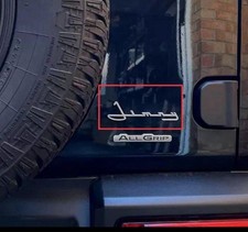 Suzuki Jimny Silver 3D Embossed Car Emblem Sticker, Easy Mount, New picture