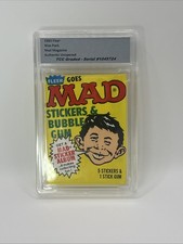 1983 Fleer Mad Magazine Wax Pack Authentic Unopened Encapsulated picture