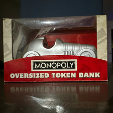 Monopoly Oversized Silver Token Coin Bank Collect All of Them picture