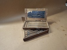 Antique Early Patented 1884 / 1887 Irwin Auger Drill Bit Box w/ 3 Original Bits picture