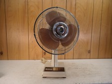 Vintage Commander Sleepy Breeze 1970's Fan  Brown Tan TESTED picture