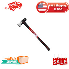 Hyper Tough 8 lb Splitting Maul Axe with Fiberglass Handle and Steel Head picture