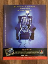 1997 MediEvil Sony PlayStation Spanish Video Game Print Ad Skeleton Gamer picture