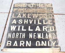 Jamestown (NY) Destination Roll Sign (1920s?) picture