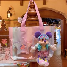 Disney Official 2023 Spring Mickey Tote Contrast ColorCanvas Casual Shoulder Bag picture