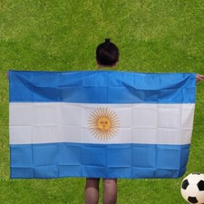Argentina Fan Cape Emblem Body Flag 57x35 in Digitally Printed Polyester New picture