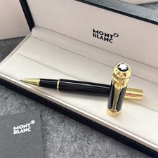 2026 New Mb Classic Roller pen 163 Gold/Black With Box  picture