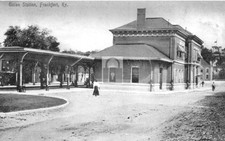 Railroad Train Union Station Frankfort Kentucky KY - Reprint picture