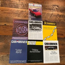 1986-1990 Honda Accord, Civic, Prelude Enthusiast Magainze Repints. Lot of 7. picture