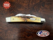 VTG 1997 Case XX 54052 SS Medium Congress Stag Pocket Knife - 3-Dot Tang Stamp picture
