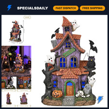 Lighted Halloween Village Houses - LED Spooky Town Decor for Home & Party, 9 picture