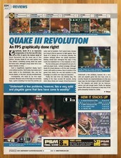 2001 Quake III 3 Revolution PS2 REVIEW Print Ad/Poster Authentic Video Game Art picture