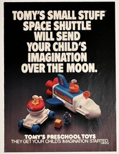 Tomys Small Stuff Space Shuttle Preschool Toys Vintage Print Ad 1983 picture