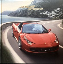 Official Ferrari 458 Spider Hardcover Sales Brochure Book Catalog OEM Mint picture