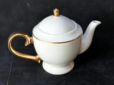 William Edwards Teapot Fine Bone China 24K Gold NEW $165 picture