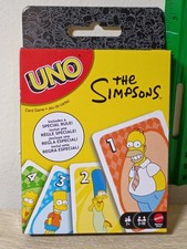 SIMPSONS EDITION UNO Card Game Mattel 112 Cards 2-10 Players picture