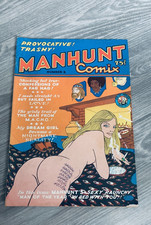 1974 Manhunt Comix No 2 Terry Richards Co-op Underground Comic Book Adult Humor picture