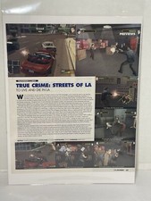 True Crime: Streets Of La Video Game Preview Magazine Article Print Ad Wall Art picture