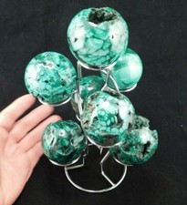 SEVEN Sphere Display Stand Metal Medium Size Chrome Color picture