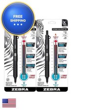 Zebra Pen X-701 Tactical Ballpoint Pen Matte Black Stainless Steel 0.7mm 72 Pack picture