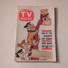 Vintage  1961, Flintstones, TV GUIDE (1st Cover)  picture