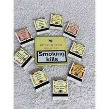 Vintage 1978 Ohio Match Company Proverb Matchbooks & Royal Dutch Miniatures Tin picture