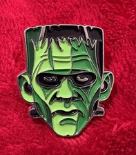 FRANKENSTEIN metal pin - horror monster -   picture