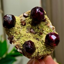 131G Natural Garnet with rock Gorgeous rough raw Crystal Mineral Specimen picture
