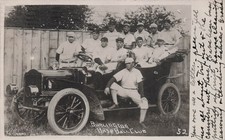 Burlington Iowa Baseball Club Team Cadillac Model 30 touring Photo Postcard 17A picture