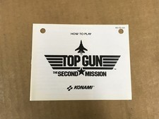 Vintage Konami - Top Gun: The Second Mission - Instructions Booklet picture
