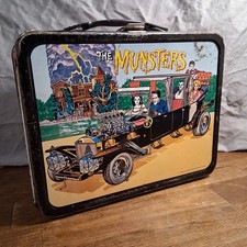 The Munsters Collectible Metal Lunchbox No Thermos 24 Pics Bright Colors  picture