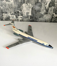 Vintage Soviet TU-134A Aeroflot Aluminum Aircraft Model  USSR 1976 picture