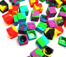 Gentcy 11ml 10Pcs Silicone Container Concentrate Storage Square Silicone Jar ... picture